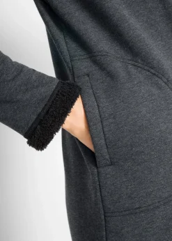 Kapuzen-Sweatjacke mit Teddyfell