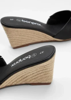 Keilpantoletten in Bast-Optik