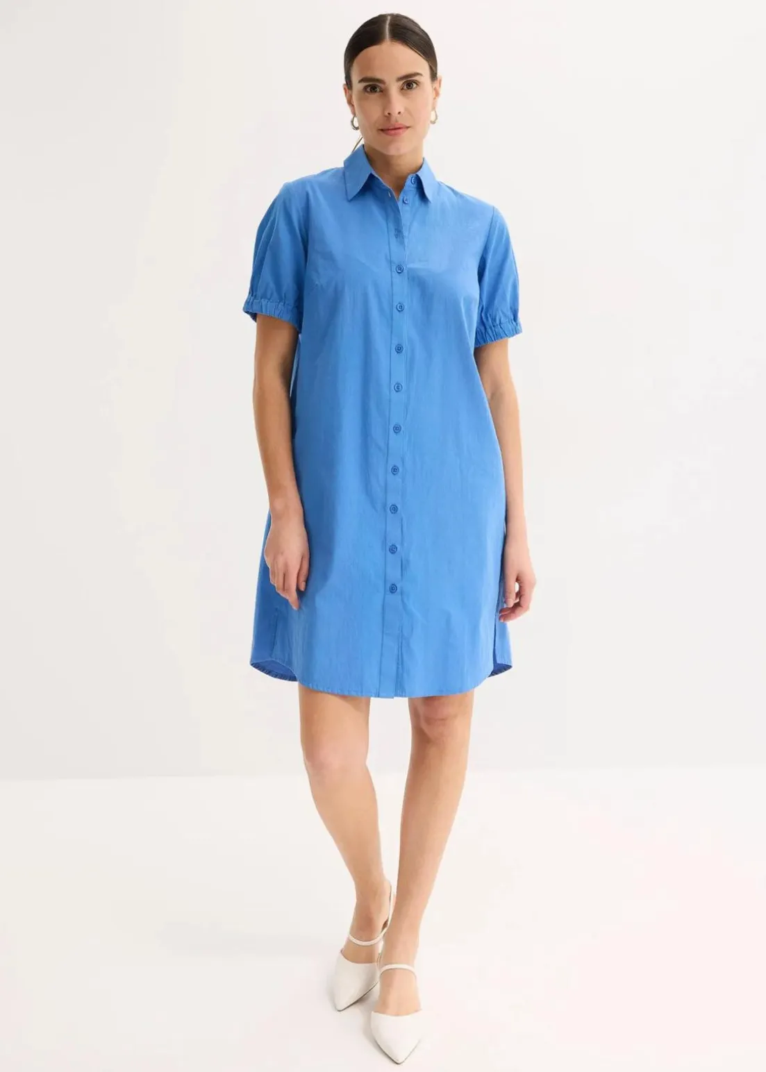 Kleid aus Baumwoll- Popeline