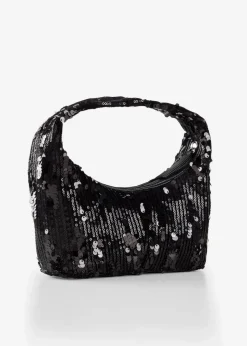 Kleine Handtasche mit Pailletten