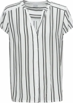 Kurzarmbluse aus reiner Viskose