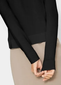 Kurze Strickjacke mit Viskose