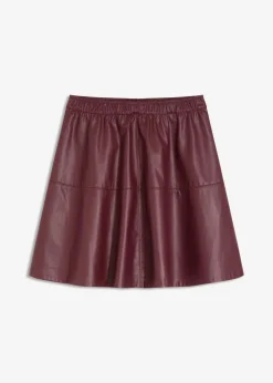 Kurzer Lederimitat-Rock