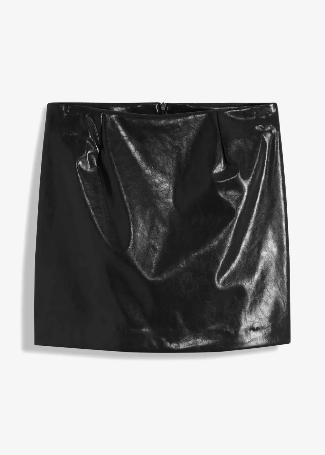 Kurzer Lederimitat-Rock