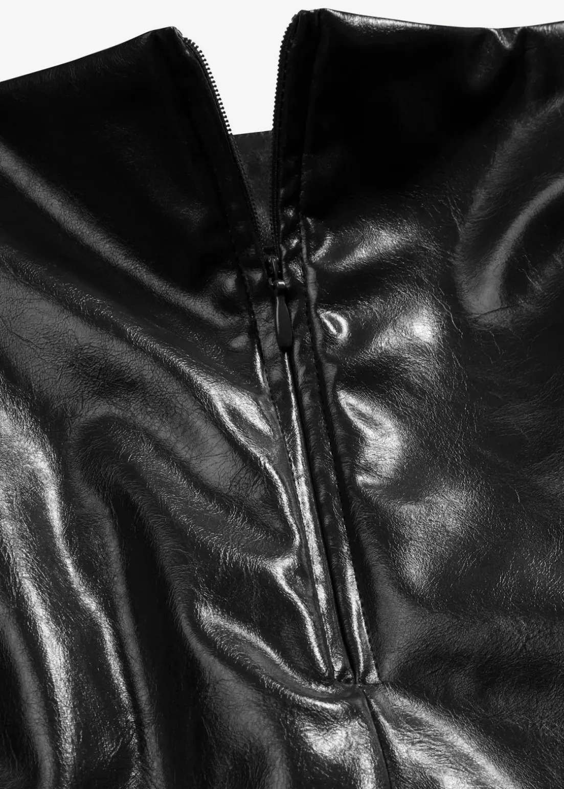 Kurzer Lederimitat-Rock