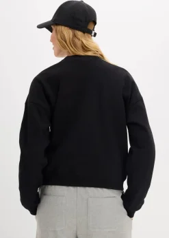 Kurzes Oversize-Sweatshirt aus reiner Bio-Baumwolle