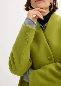 Kurzmantel in Wolloptik