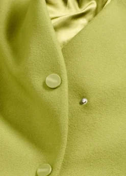 Kurzmantel in Wolloptik