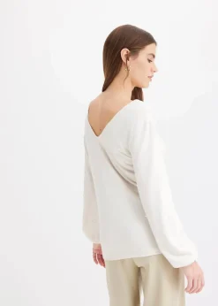 Kuschel-Fleeceshirt mit Perlen