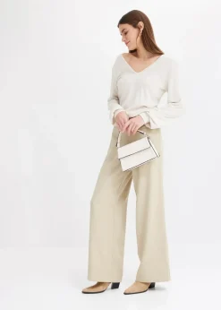 Kuschel-Fleeceshirt mit Perlen