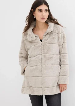 Kuschelige Felljacke für die Schwangerschaft