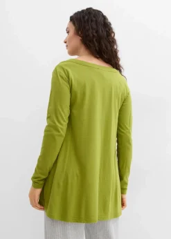 Langarmshirt aus Baumwoll-Viskose-Mix