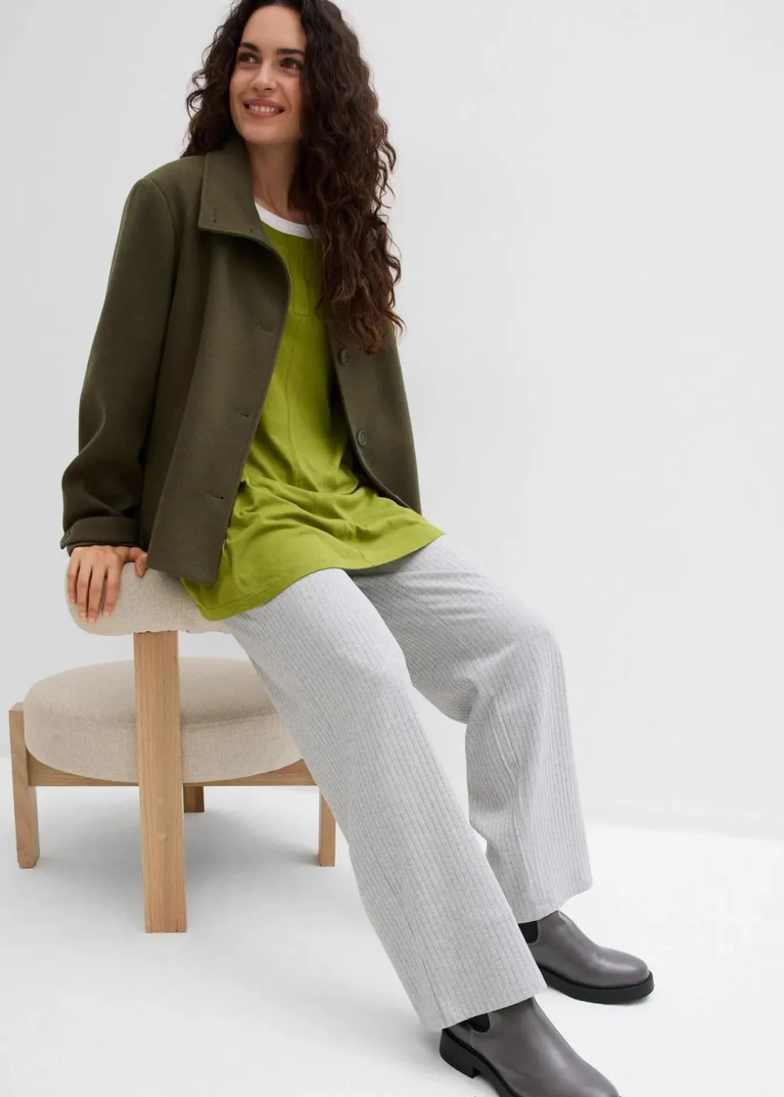 Langarmshirt aus Baumwoll-Viskose-Mix