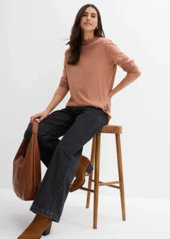 Langarmshirt aus Baumwollmix