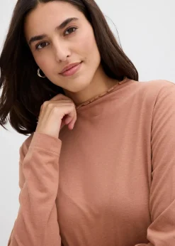 Langarmshirt aus Baumwollmix