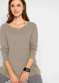 Langarmshirt aus Baumwoll-Viskose-Mix