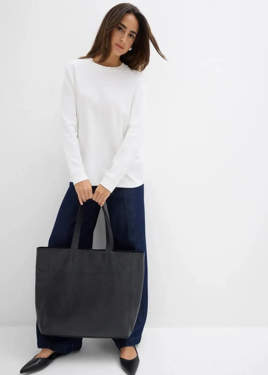 Langarmshirt aus reiner Bio-Baumwolle