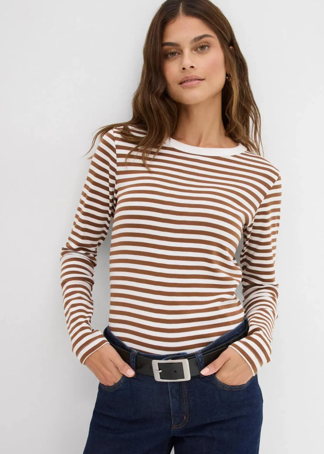 Langarmshirt aus reiner Bio-Baumwolle