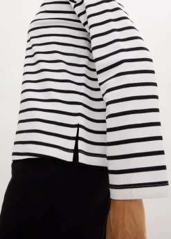 Langarmshirt aus reiner Bio-Baumwolle, (2er Pack)