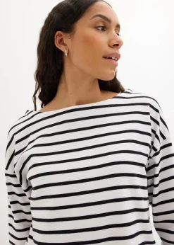 Langarmshirt aus reiner Bio-Baumwolle, (2er Pack)