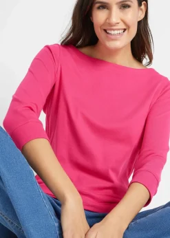 Langarmshirt aus reiner Bio-Baumwolle