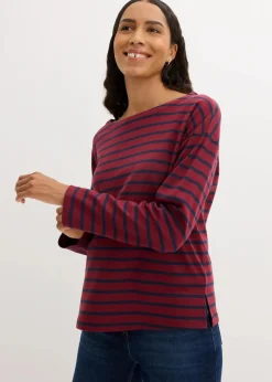 Langarmshirt aus reiner Bio-Baumwolle, (2er Pack)