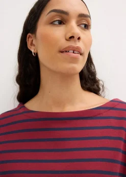 Langarmshirt aus reiner Bio-Baumwolle, (2er Pack)