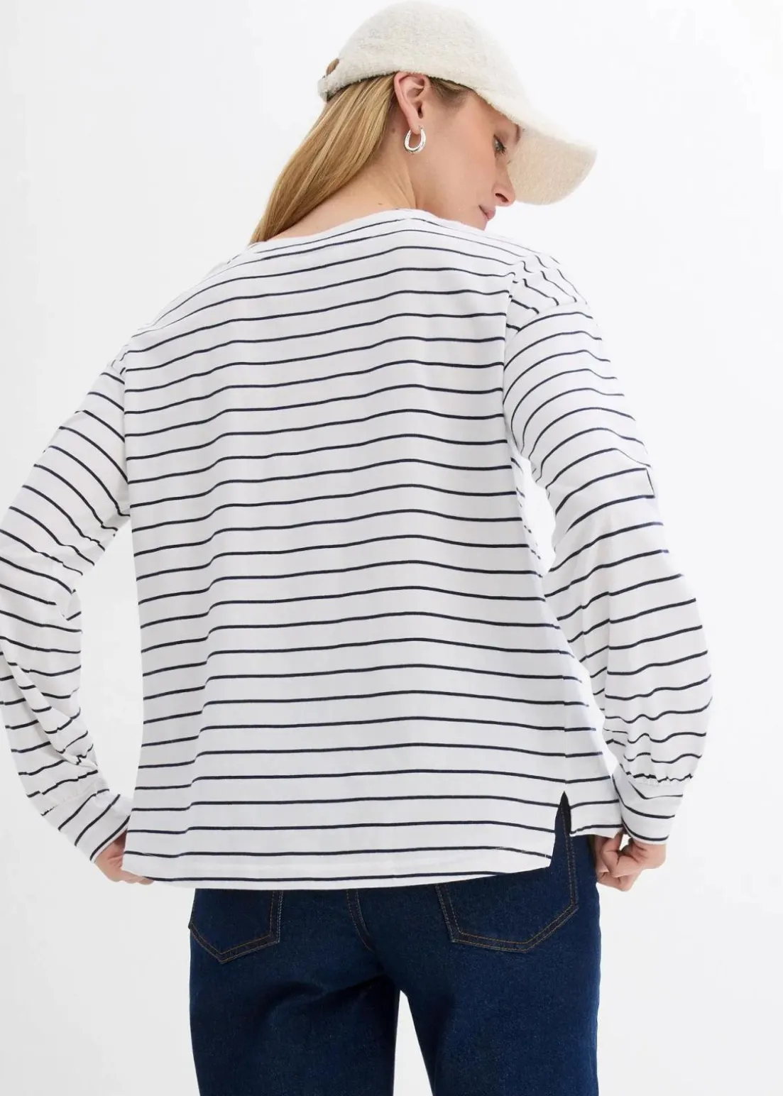 Langarmshirt aus reiner Bio-Baumwolle