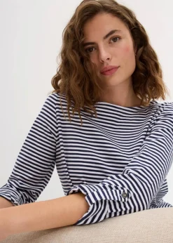 Langarmshirt aus reiner Baumwolle