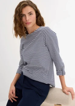 Langarmshirt aus reiner Baumwolle