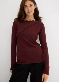 Langarmshirt aus softem Viskose-Mix