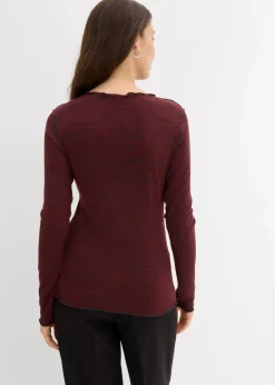 Langarmshirt aus softem Viskose-Mix