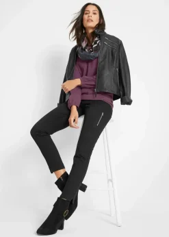 Langarmshirt mit Gummizug aus reiner Baumwolle