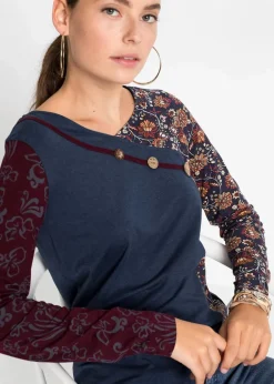 Langarmshirt mit Knöpfen