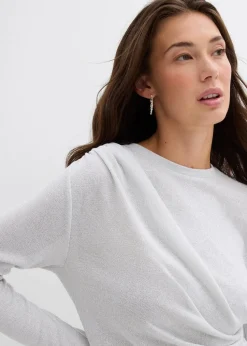 Langarmshirt mit Raffungen