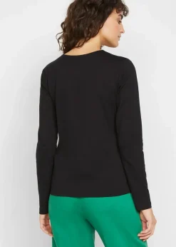 Langarmshirt mit reiner Bio-Baumwolle