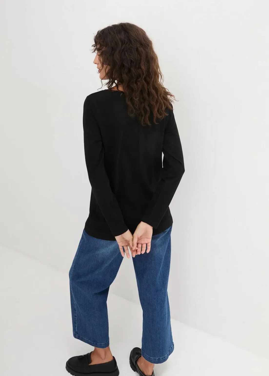 Langarm-Shirt mit reiner Bio-Baumwolle