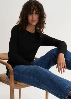 Langarm-Shirt mit reiner Bio-Baumwolle