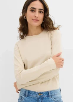 Langarmshirt mit reiner Bio-Baumwolle (2er Pack)