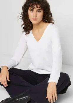 Langarmshirt mit reiner Bio-Baumwolle