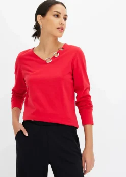 Langarmshirt mit Ösen