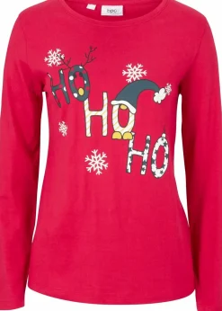 Langarmshirt mit Weihnachtsmotiv