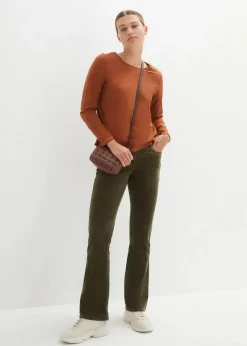 Langarmshirt mit Zierknöpfen