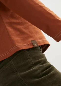 Langarmshirt mit Zierknöpfen