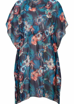 Lange Strandtunika aus leichtem Chiffon