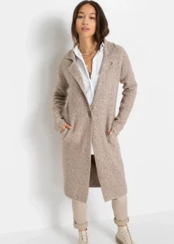 Langer Strickmantel im Loose Fit