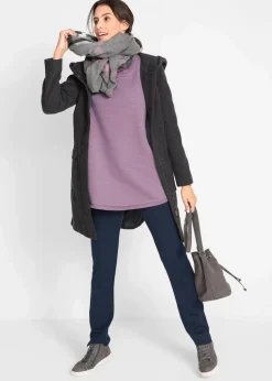 Langes Sweatshirt mit Viskose