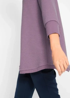 Langes Sweatshirt mit Viskose