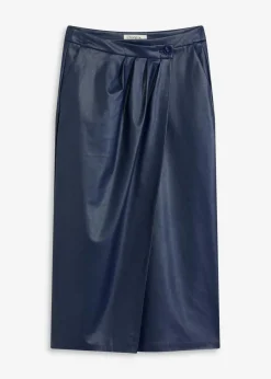 Lederimitat Midi-Wickelrock