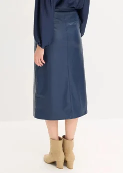 Lederimitat Midi-Wickelrock